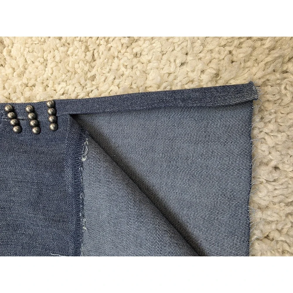 Skinnygirl Jeans Womens 25 High Rise Julie Crop Flare Injeanious Stretch Studded